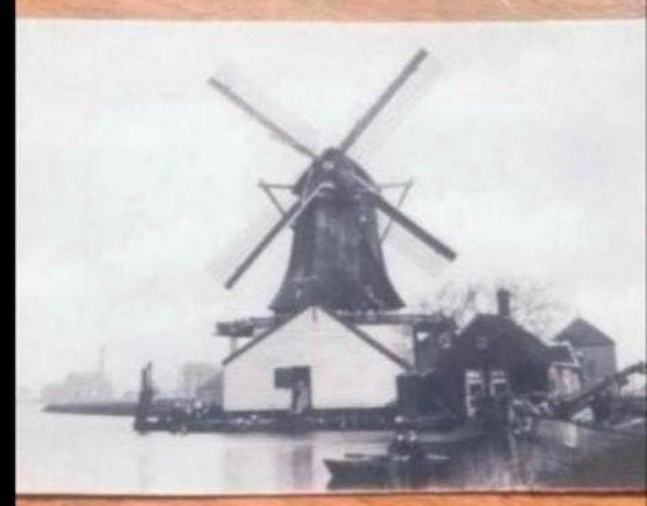 Oliemolen 'de Mol' gesloopt 1814 - Ansichtkaart formaat, Gebruikt, Foto, Ophalen of Verzenden, Gebouw