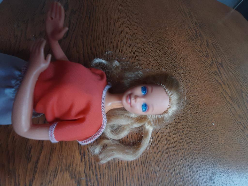 2 Oude Barbies + Ken en kleertjes, Ophalen of Verzenden, Gebruikt, Pop