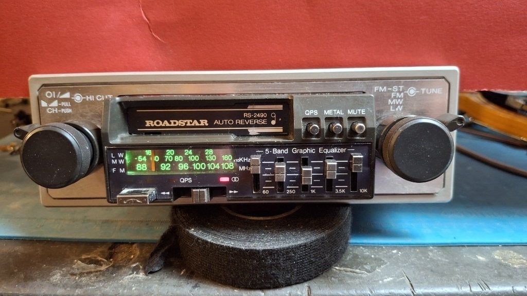 Roadstar RS-2490 autoradio cassettespeler vintage jaren 80, Ophalen, Gebruikt, Via Passeggiata 7, 6883 Novazzano, Zwitserland