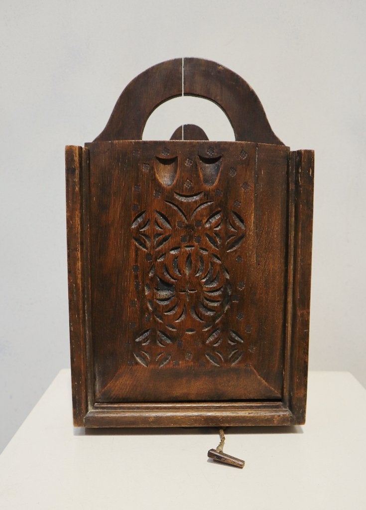 Antiek houten schooltasje, Ophalen of Verzenden