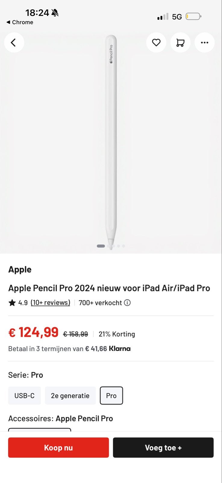 Apple Pencil Pro 2024 nieuw voor iPad Air/iPad Pro, Computers en Software, Apple iPads, Ophalen of Verzenden, Nieuw