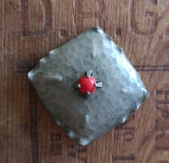 vintage Amsterdamse school stijl broche, Ophalen of Verzenden, Gebruikt