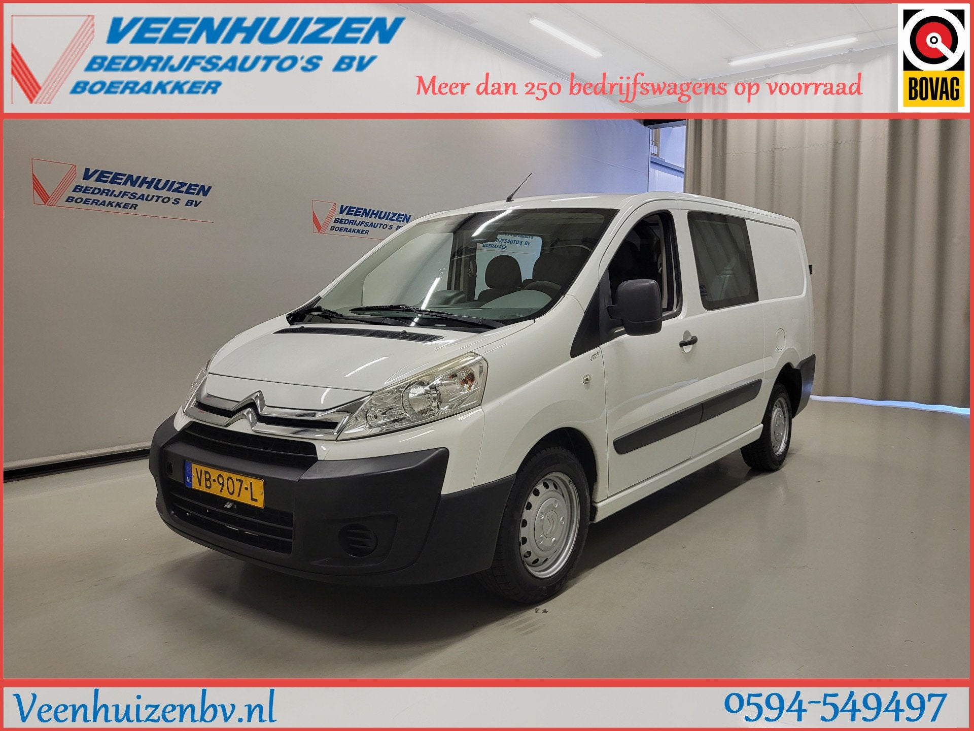Citroën Jumpy 2.0HDI L2/H1 Dubbele Cabine Apk tot 21-10-202, Auto's, Voorwielaandrijving, Euro 5, Gebruikt, 4 cilinders