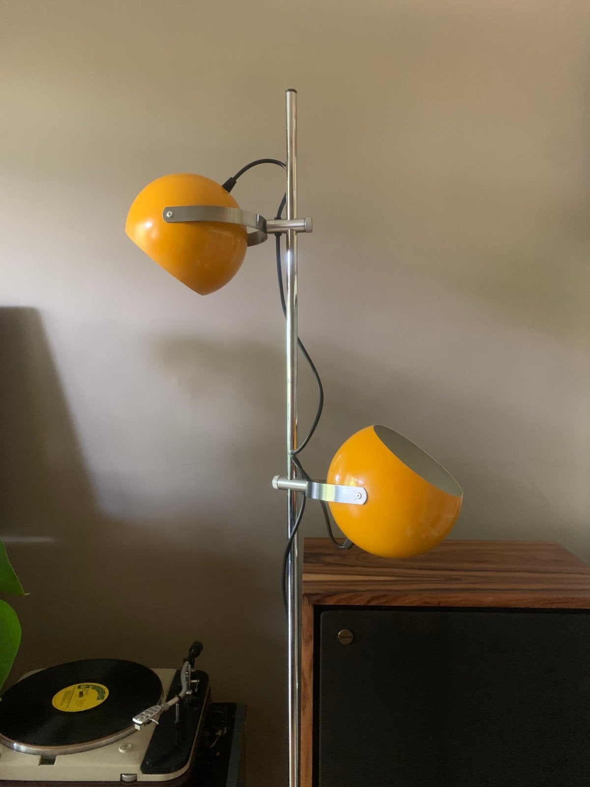 Vintage herda bollamp, Zo goed als nieuw, Metaal, 150 tot 200 cm, E27 (groot)