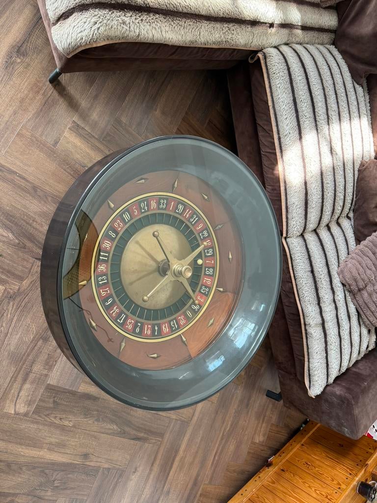 Orginele roulette wiel  tafel, Ophalen, Zo goed als nieuw