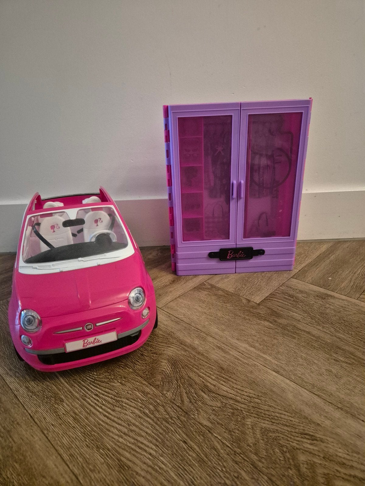 Barbie Fiat 500 + kledingkast, Ophalen, Barbie
