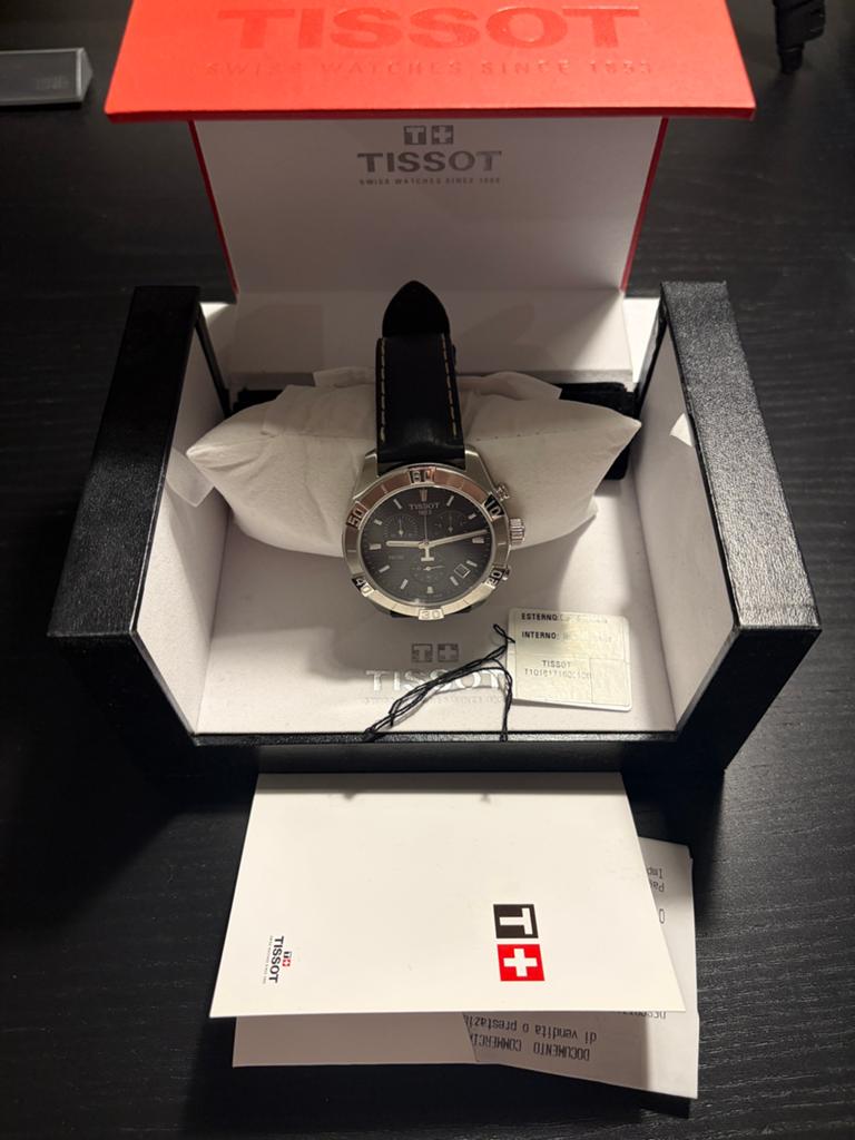 Tissot PR 100 sport gent chronograph, Ophalen of Verzenden, Zo goed als nieuw, Staal, Overige merken