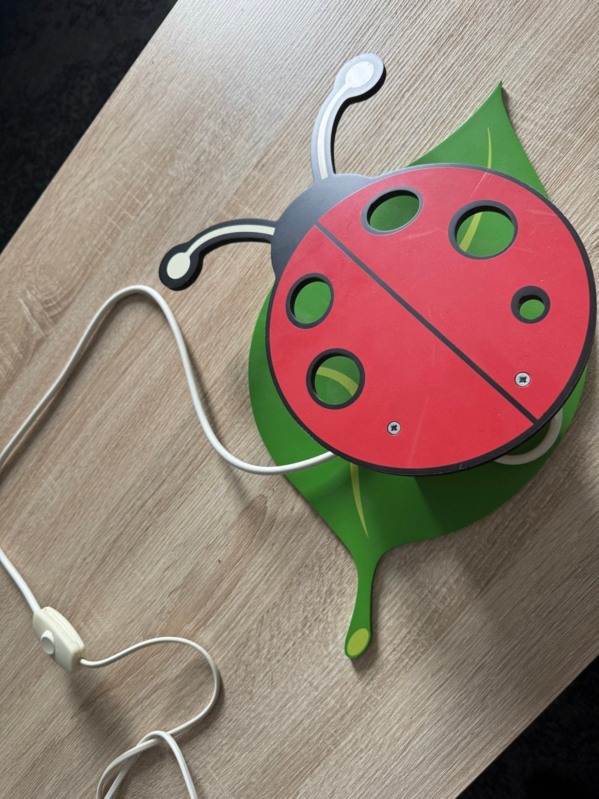 Lieveheersbeestje wandlamp voor kinderkamer, Ophalen, Gebruikt