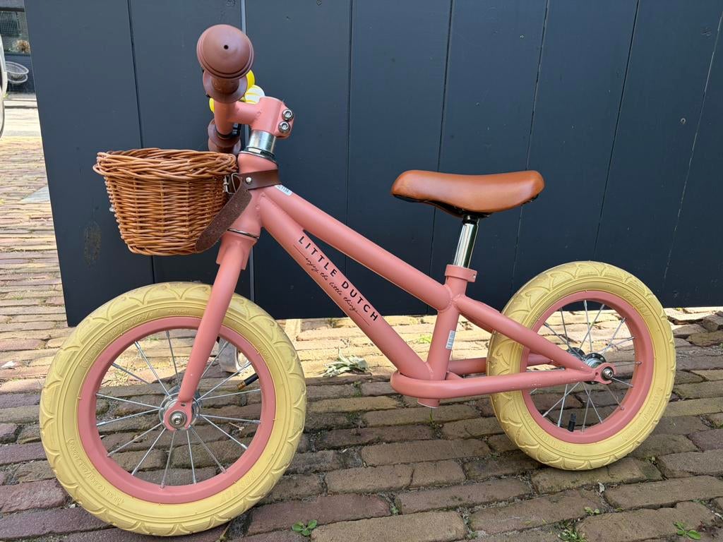 Loopfiets Little Dutch rose, Fietsen en Brommers, Fietsen | Kinderfietsjes, Ophalen, Zo goed als nieuw, Minder dan 16 inch