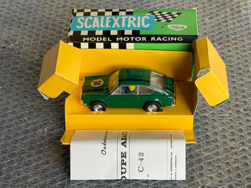 NIEUW Vintage Scalextric TC 850 Abarth C-42 Slot Car Auto, Racebaan, Nieuw, Elektrisch, Ophalen