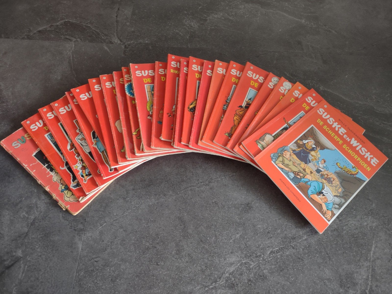 Suske en Wiske stripboeken, Meerdere stripboeken, Ophalen of Verzenden, Gelezen, Willy Vandersteen