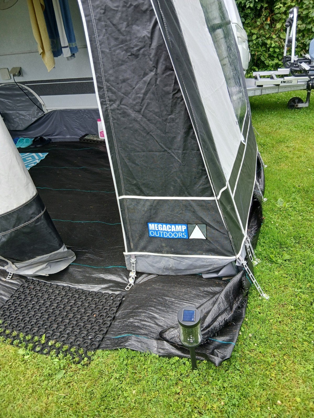 Voortent maat 13 2,5 week gebruikt.Antracietkleur PVC, Ophalen, Zo goed als nieuw, Tot en met 2