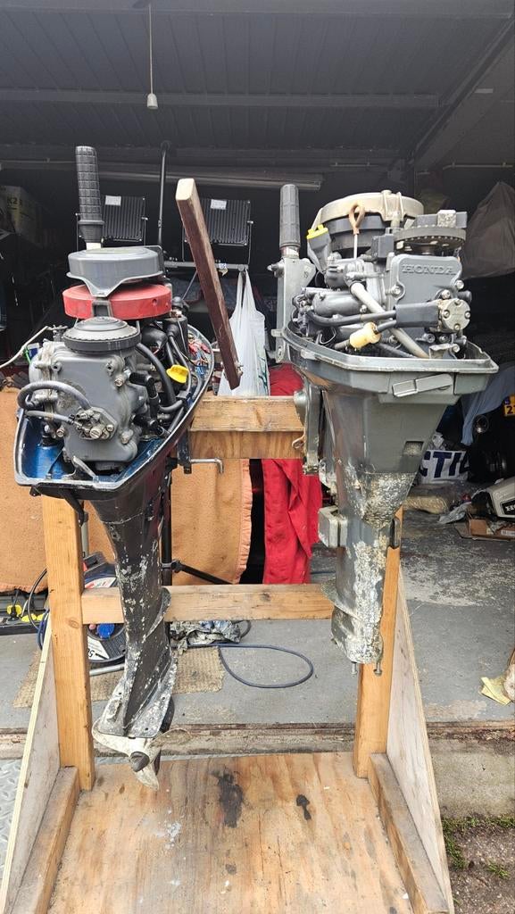 3 Honda viertakt buitenboordmotoren: 8, 10 en 15 pk, Ophalen, 10 tot 30 pk, Gebruikt, Viertaktmotor