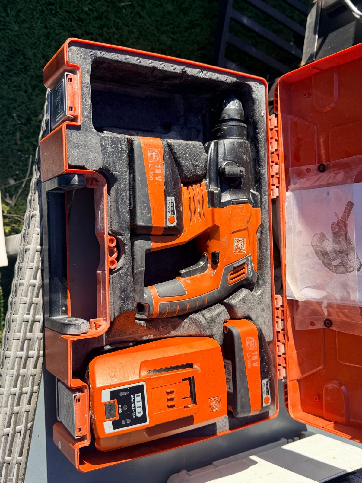 Fein ABH 18 Select SDS-Plus Accu-boorhamer, Boor- en/of Breekhamer, Ophalen of Verzenden, Klopboormechanisme, Gebruikt