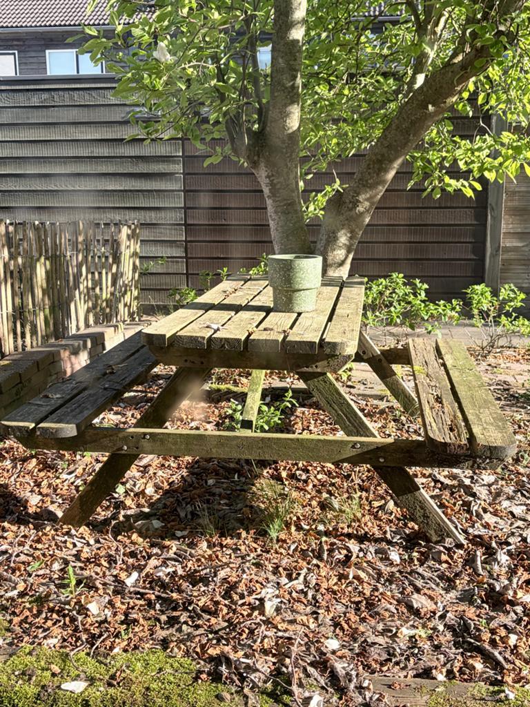 Gratis picknickbank van hout, Ophalen, Gebruikt, Rechthoekig, Hout