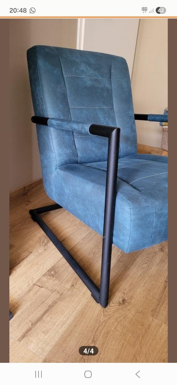 Fauteuil MOET WEG in prijs gezakt!, Ophalen, Modern, Industrieel, 75 tot 100 cm, Zo goed als nieuw