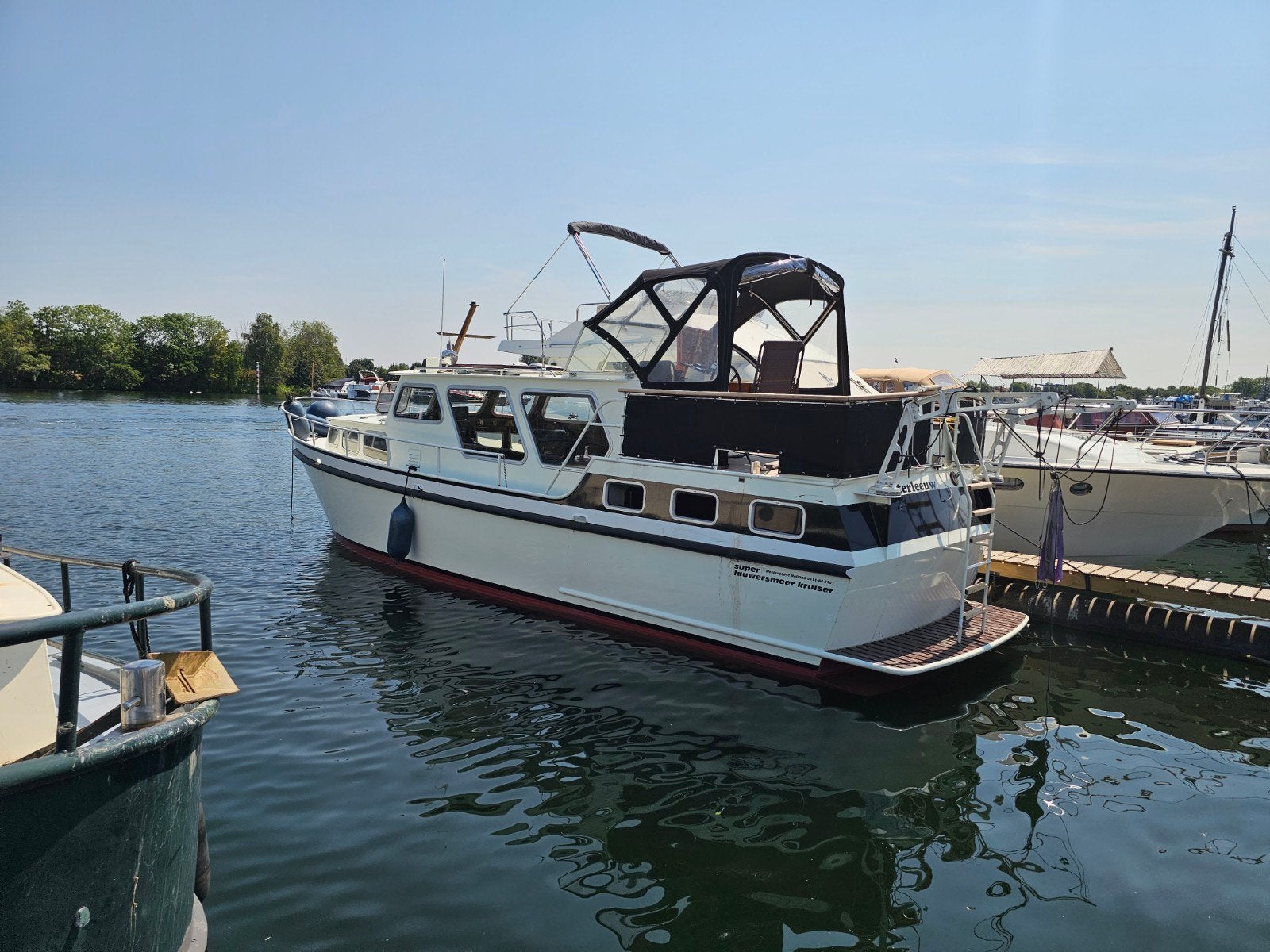 Prachtige Superlauwersmeer 1200 x 3.6m 1985 met vlakrapport, Boegschroef, Gebruikt, Binnenboordmotor, Diesel