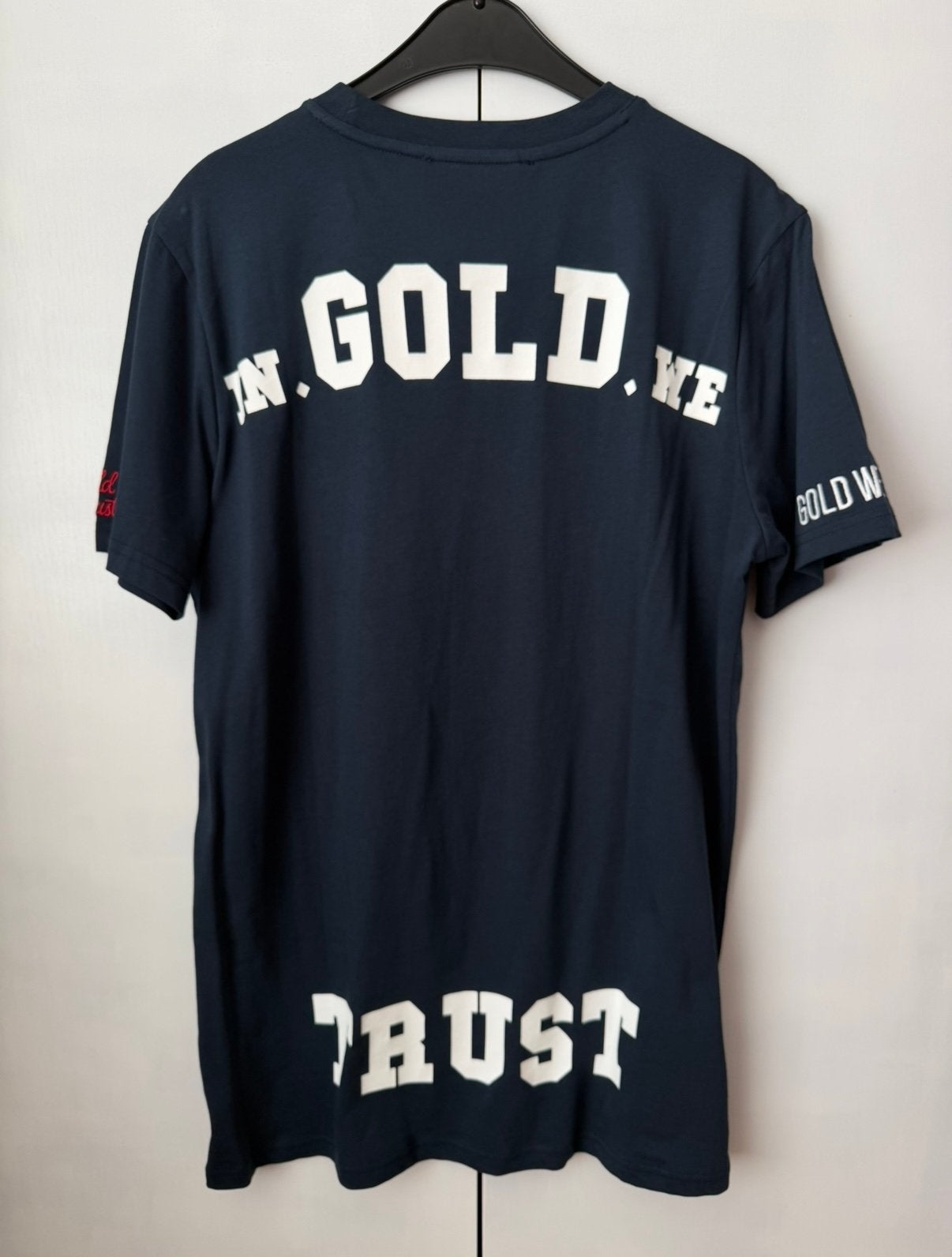 In Gold We Trust heren t-shirt (maat XL) (nieuw), Ophalen of Verzenden, Nieuw, Maat 56/58 (XL), Blauw