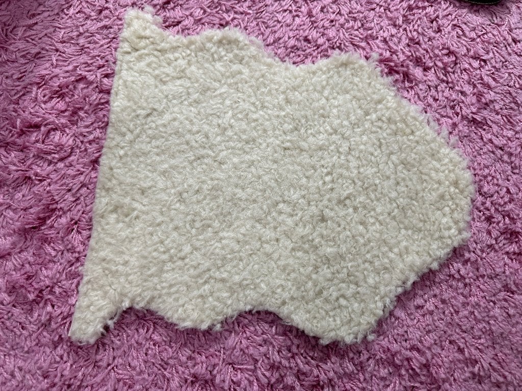 Imitatie bont vachtje kleedje wit crème teddy, Ophalen of Verzenden