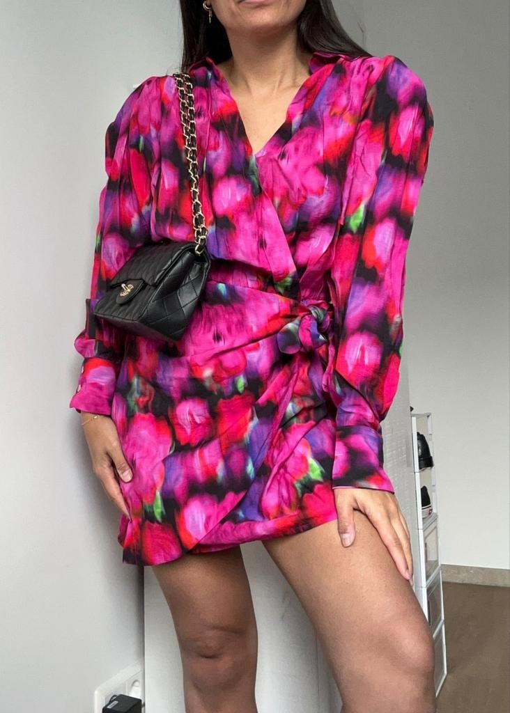 Shoeby x Lizzy van der Ligt jurk roze maat 36 small, Verzenden, Zo goed als nieuw, Maat 36 (S), Shoeby
