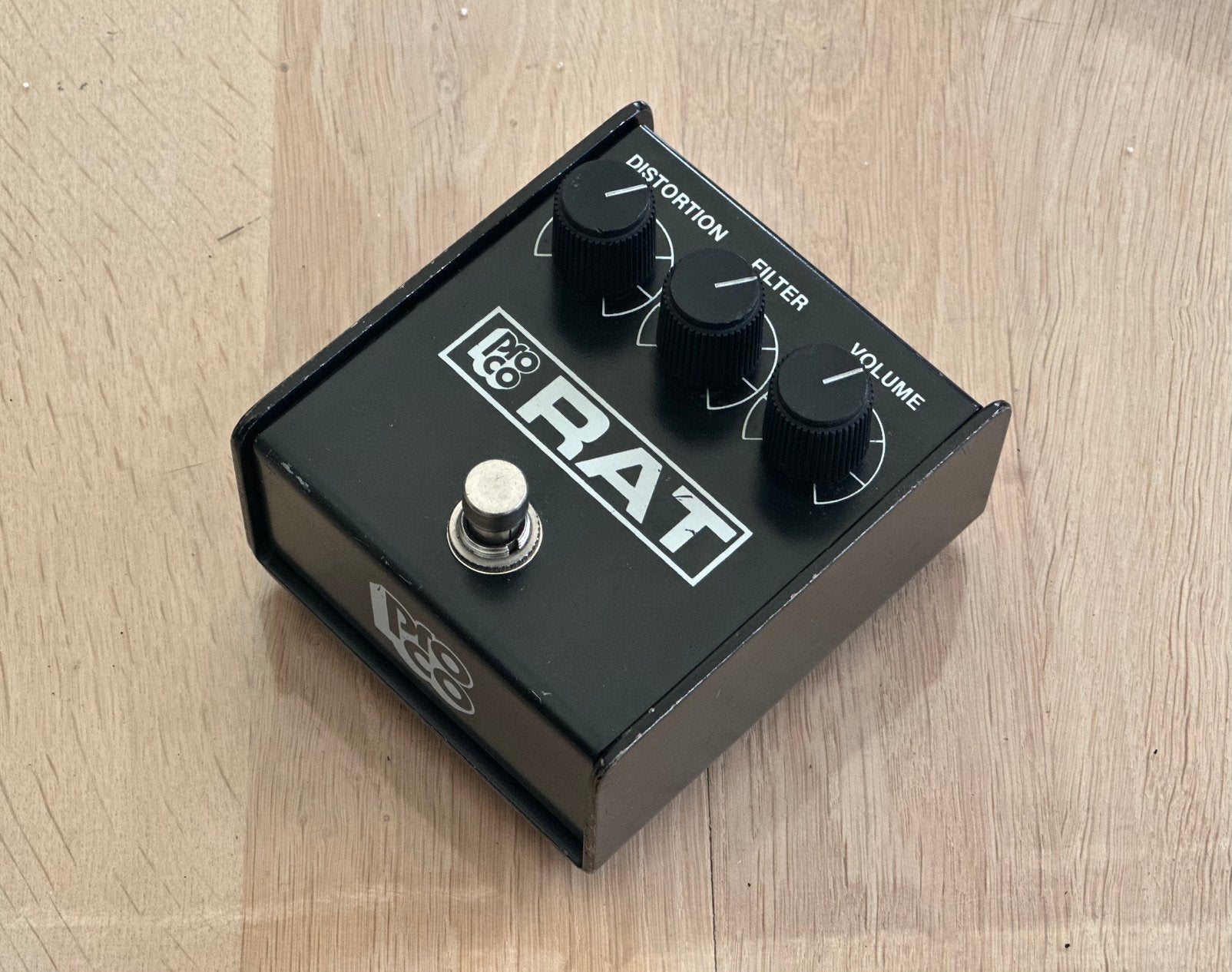ProCo RAT - Black Face 1986 Version 3-C "No Brackets", Ophalen of Verzenden, Gebruikt, Distortion, Overdrive of Fuzz
