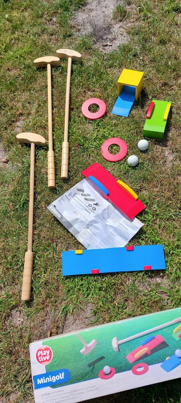 Minigolf set voor 3 personen - Zo goed als nieuw, Ophalen of Verzenden