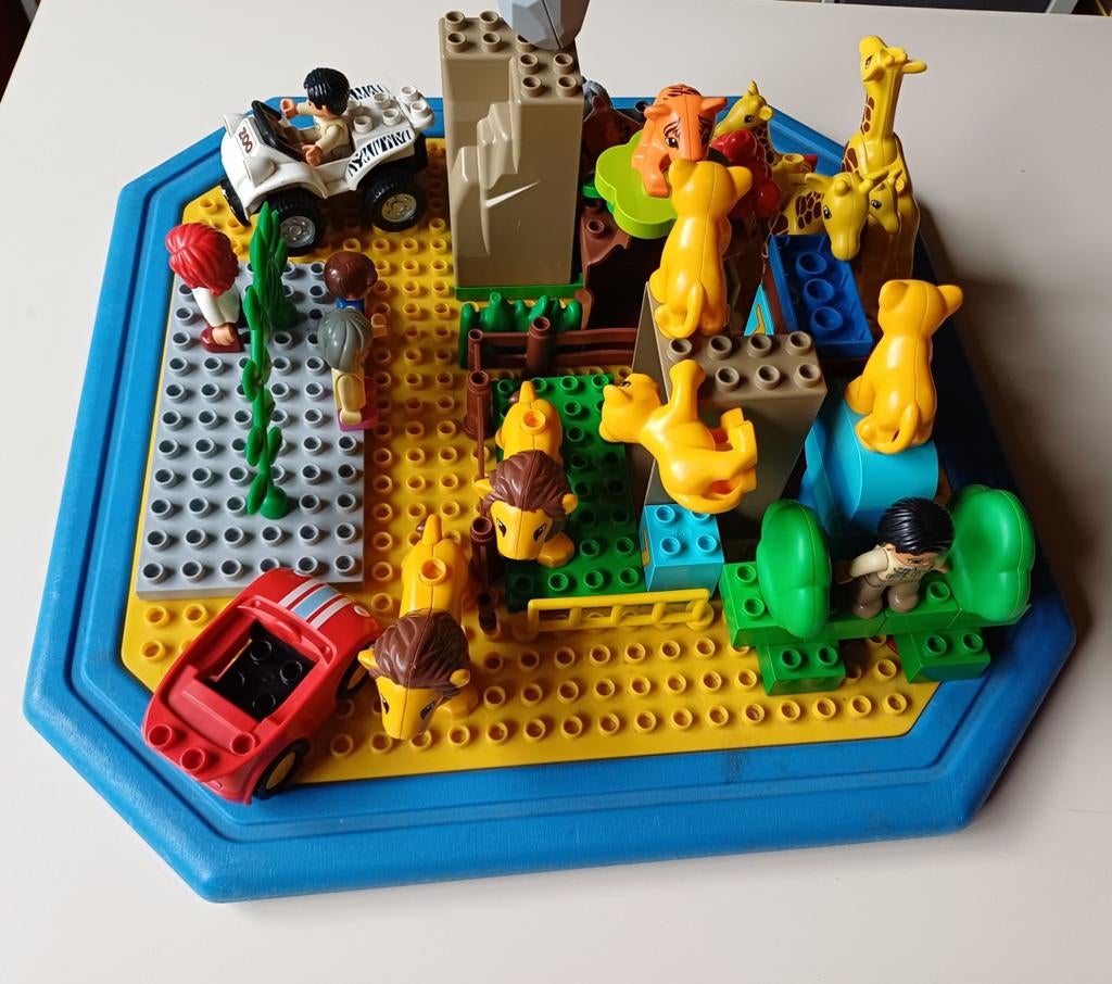 Duplo sets: dierentuin, bouwblokken, trein en meer, Gebruikt, Ophalen of Verzenden, Duplo, Inclusief minifiguren