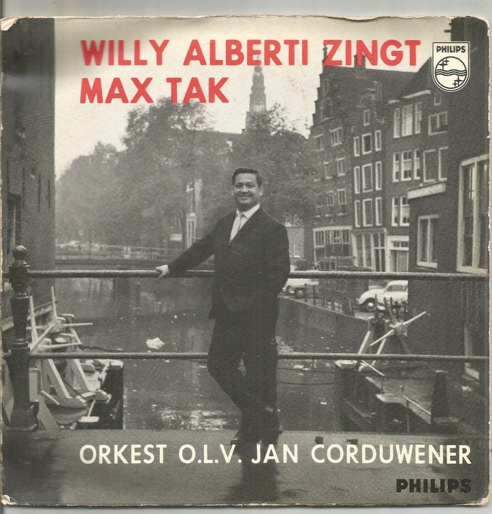 Willy Alberti – Willy Alberti Zingt Max Tak (EP 1962), Cd's en Dvd's, 7 inch, Ophalen of Verzenden, Levenslied of Smartlap, EP
