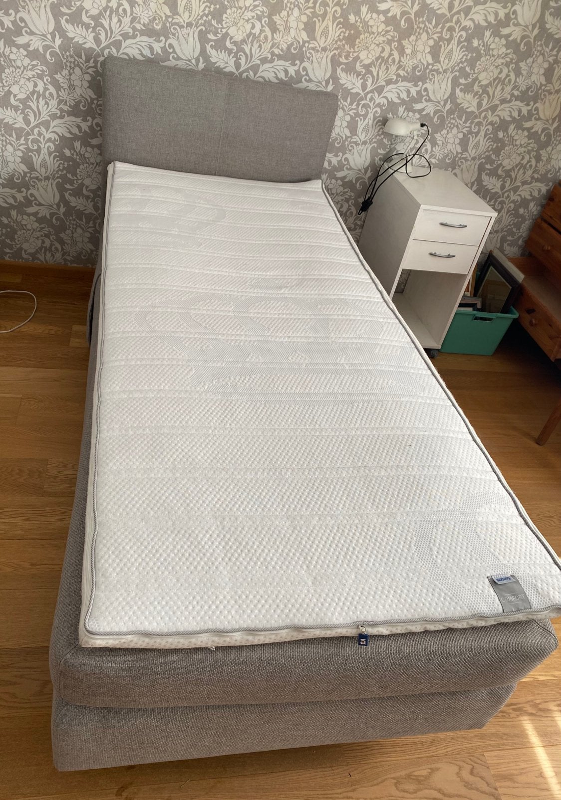 Auping Eenpersoons Elektrisch Verstelbaar Bed, Ophalen, Verstelbaar, 90 cm, Eenpersoons