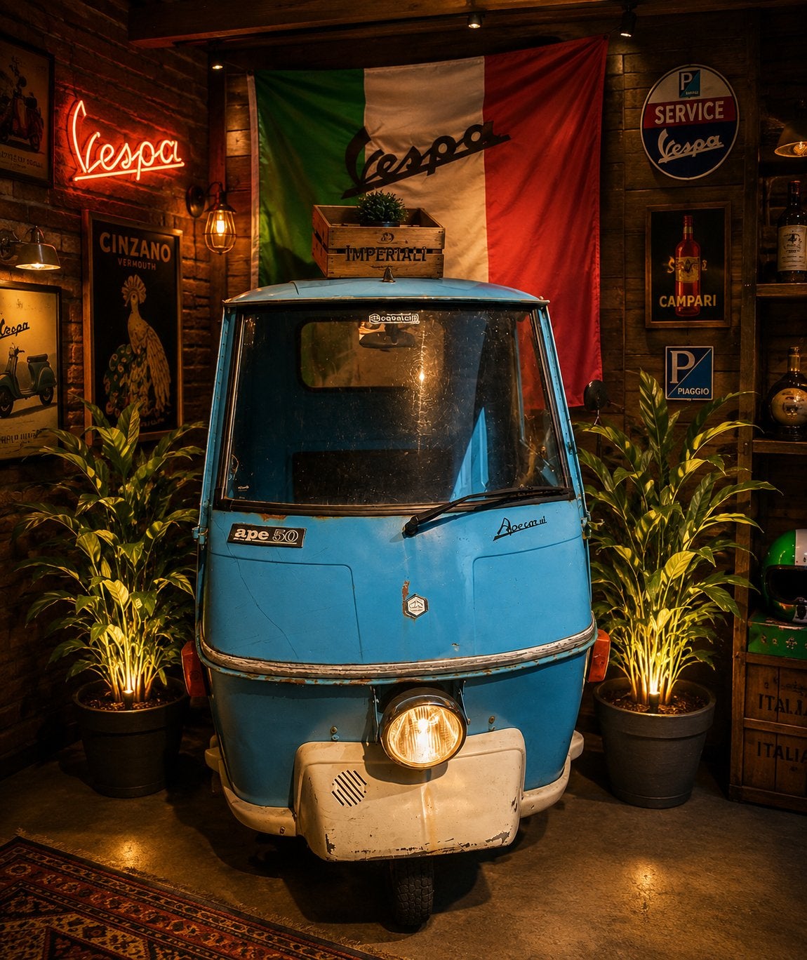 Piaggio ape , Vespa ape , decoratie / fotobooth, Ophalen, Gebruikt, Benzine, Overige modellen