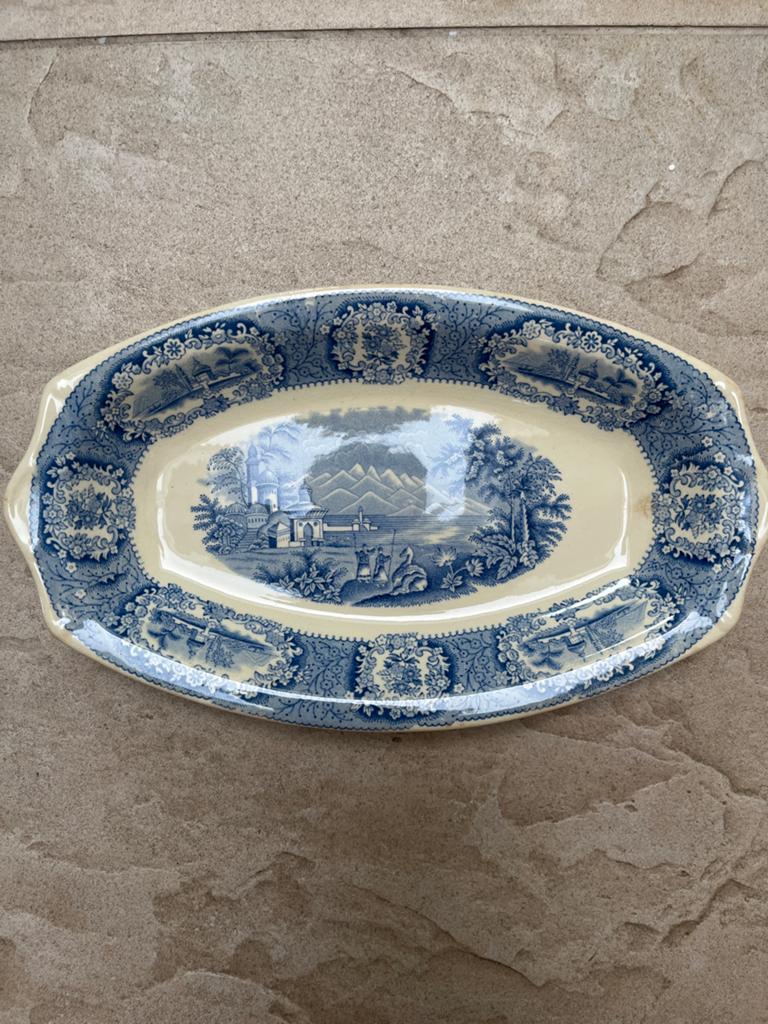 Petrus Regout Maastricht Ovale Schaal 'Oriental', Ophalen of Verzenden