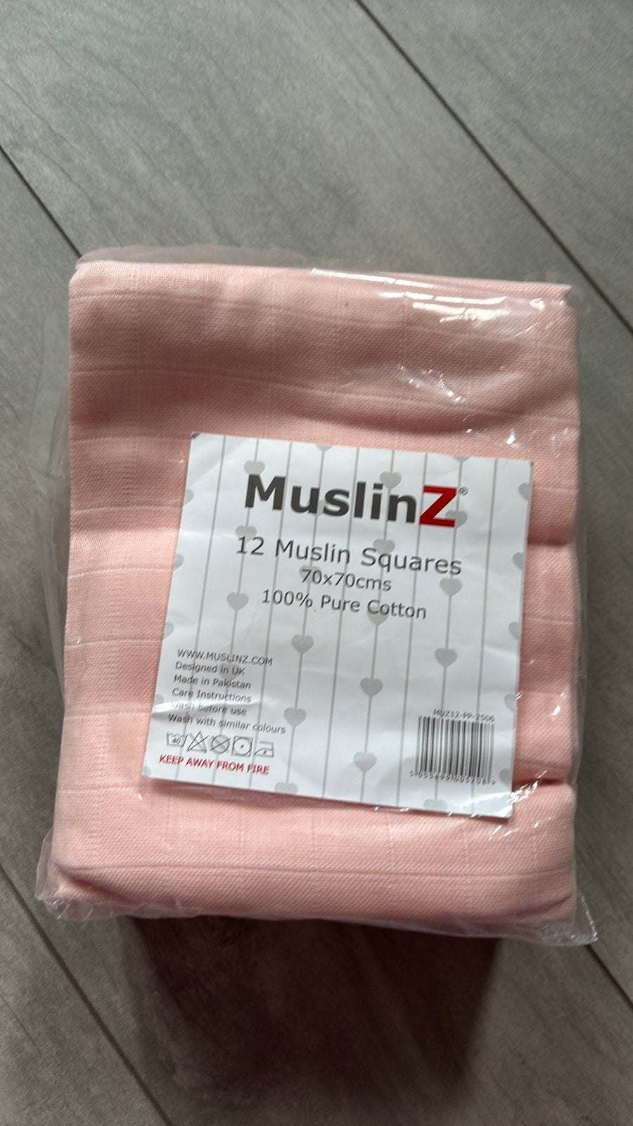 MuslinZ Hydrofiele Doeken Roze - 12 stuks, 70x70cm, Ophalen of Verzenden, Nieuw