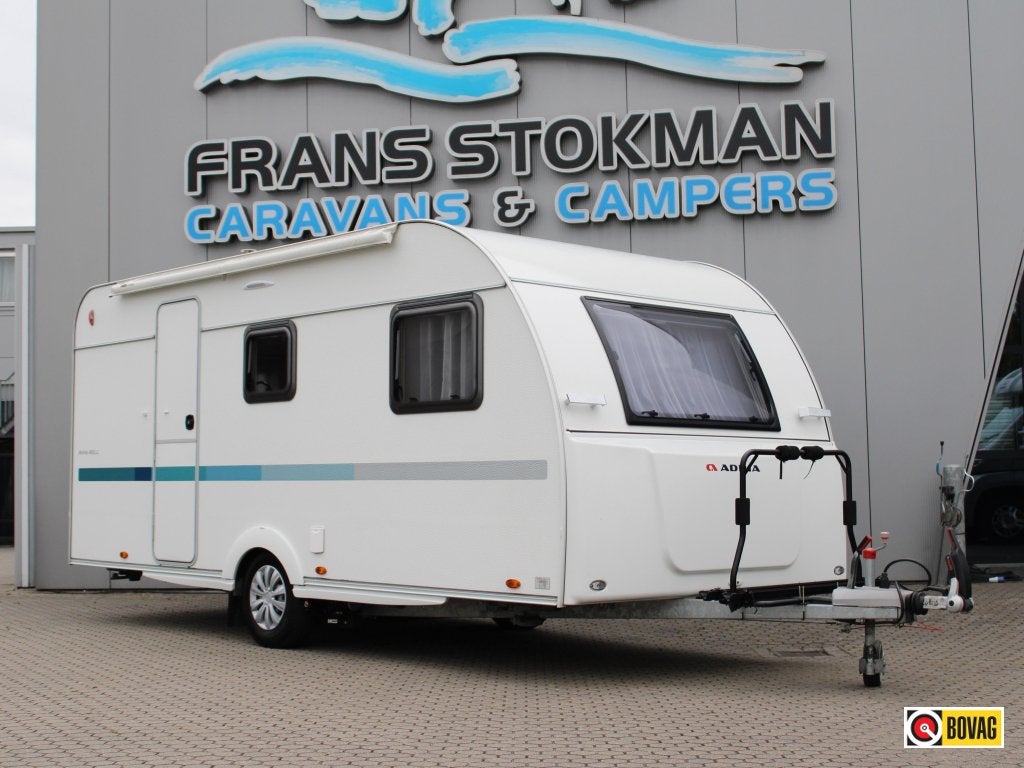 Adria Aviva 492 LU Mover Voortent Fietsenrek, Caravans en Kamperen, Caravans, Bedrijf, Adria, 5 tot 6 meter, Overige typen