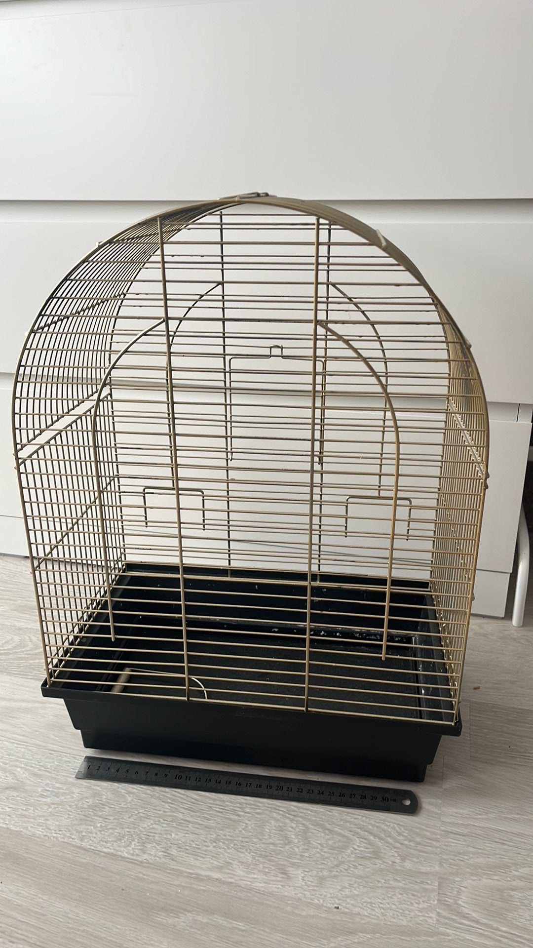 Vogelkooi breedte ongeveer 38cm lengte 52cm, Ophalen of Verzenden, Gebruikt, Overige materialen, Vogelkooi