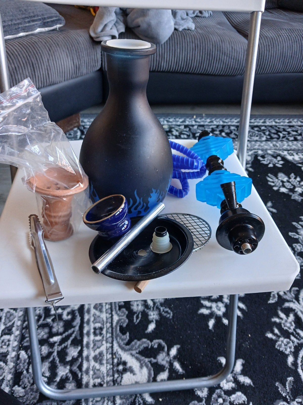 Nieuwe waterpijp/shisha set met accessoires, Verzamelen, Rookartikelen, Aanstekers en Luciferdoosjes, Ophalen, Nieuw, (Water)pijp