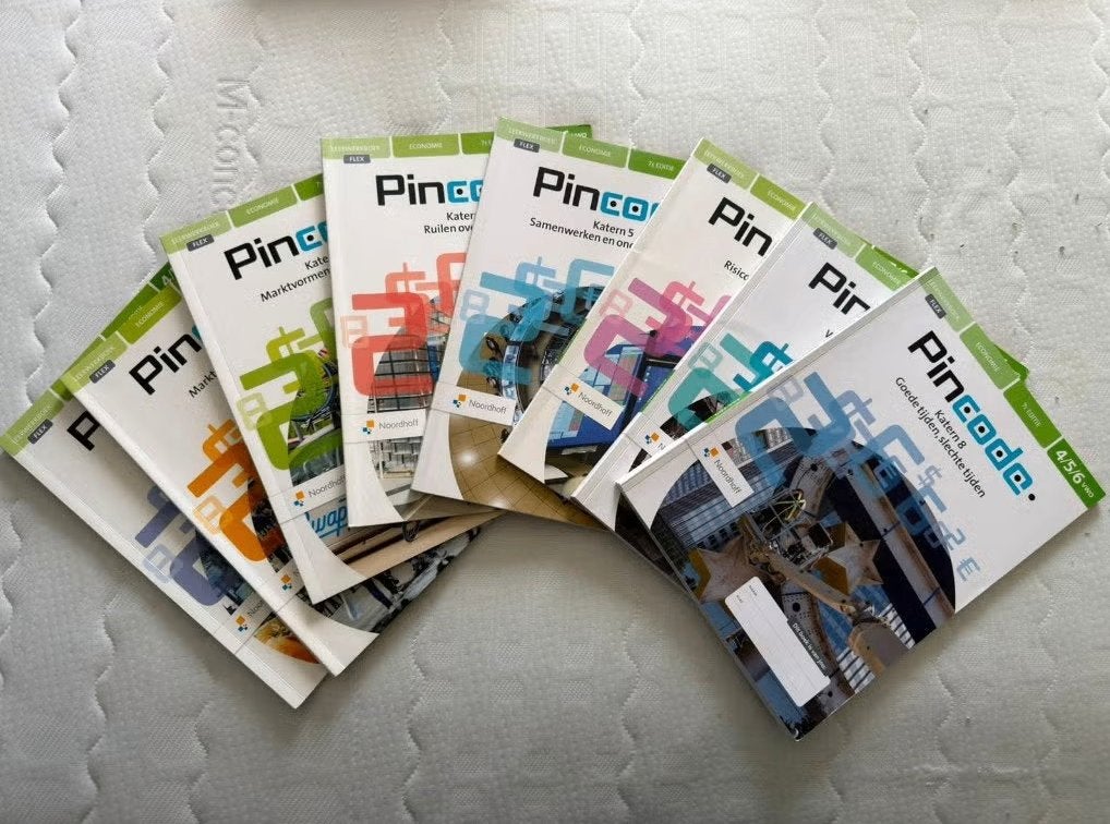 Pincode leerwerkboeken - Katern 1 t/m 8 - 4/5/6 VWO, Ophalen, VWO, Noordhoff, Economie