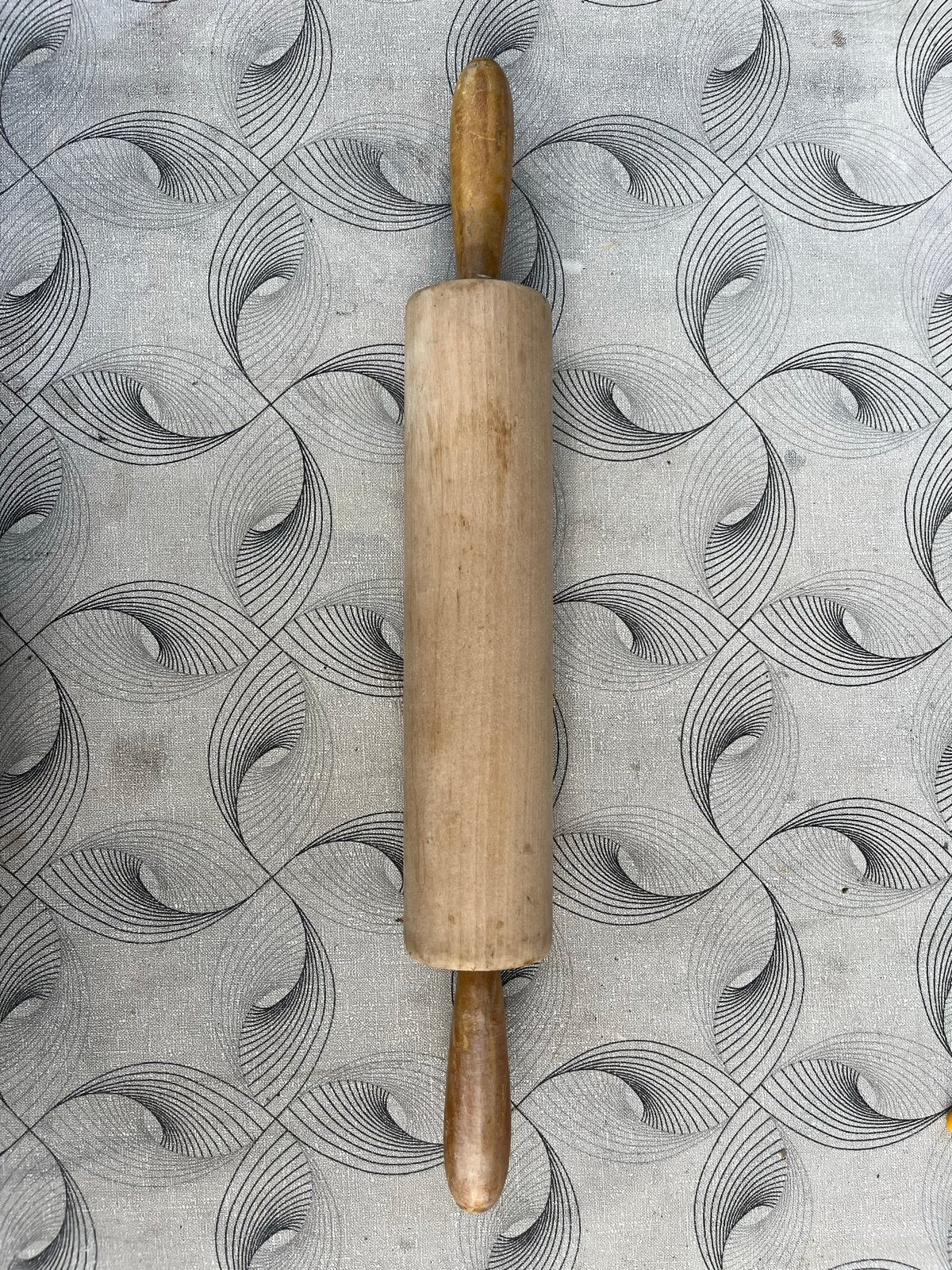 Houten deegroller - Vintage bakgerei, Ophalen, Hout, Overige typen, Gebruikt