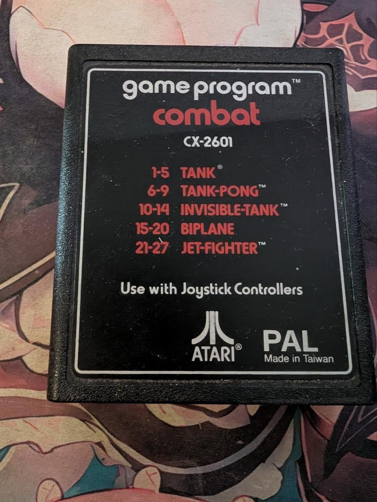 Atari 2600 Combat (PAL) - Klassieke Tank & Vliegtuig Actie, Gebruikt, Shooter, 2 spelers, Eén computer