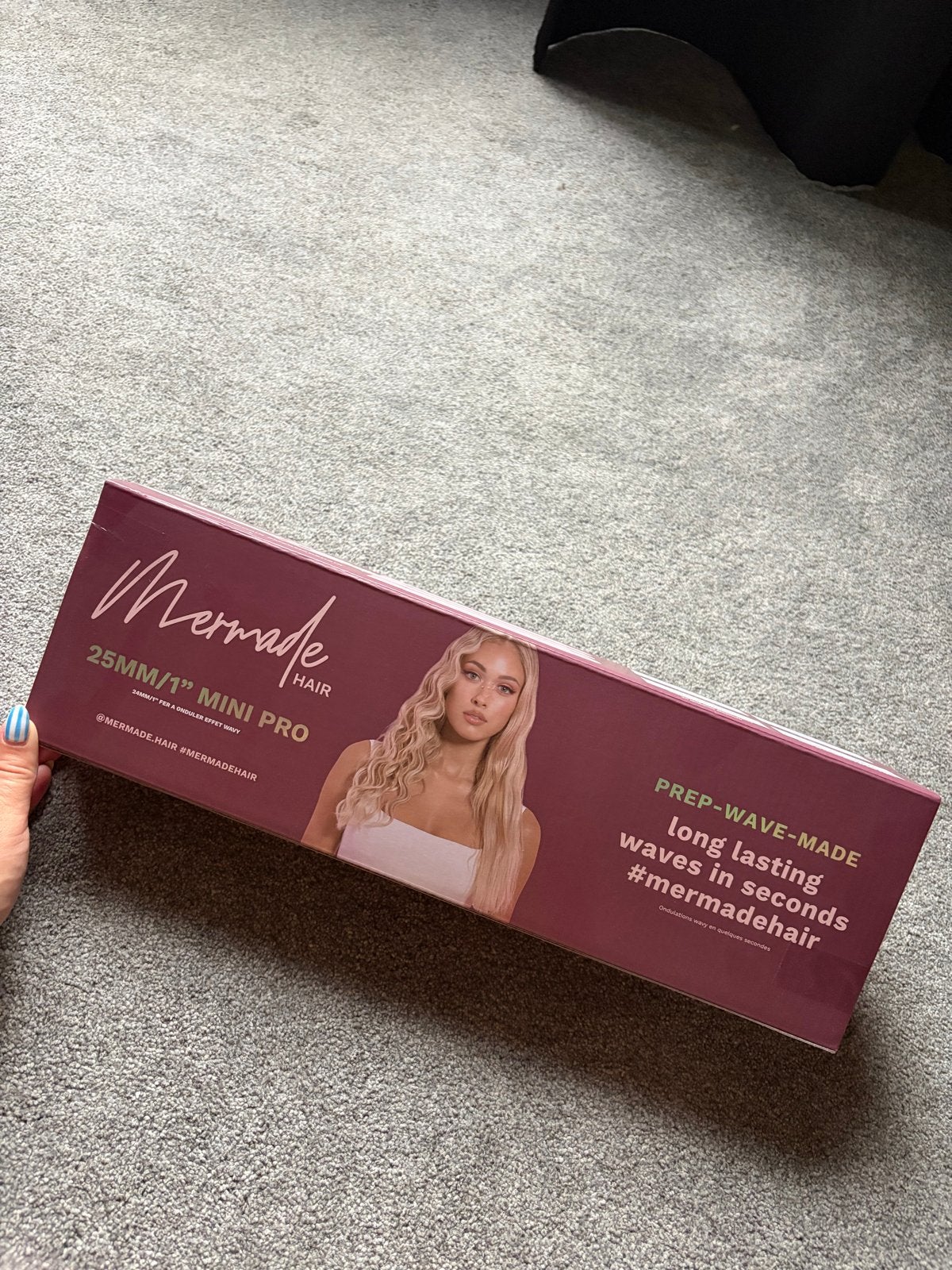 Mermade Hair 25mm Mini Pro Krultang - Nieuw in doos, Ophalen of Verzenden, Nieuw, Haarverzorging