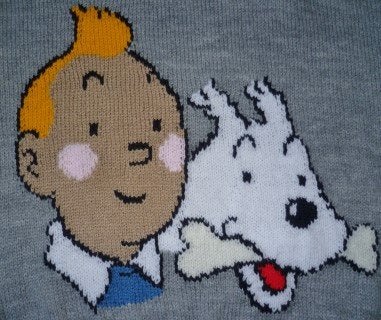 Kuifje en Bobbi trui breipatroon, Hobby en Vrije tijd, Ophalen of Verzenden, Zo goed als nieuw, Breien, Patroon of Boek