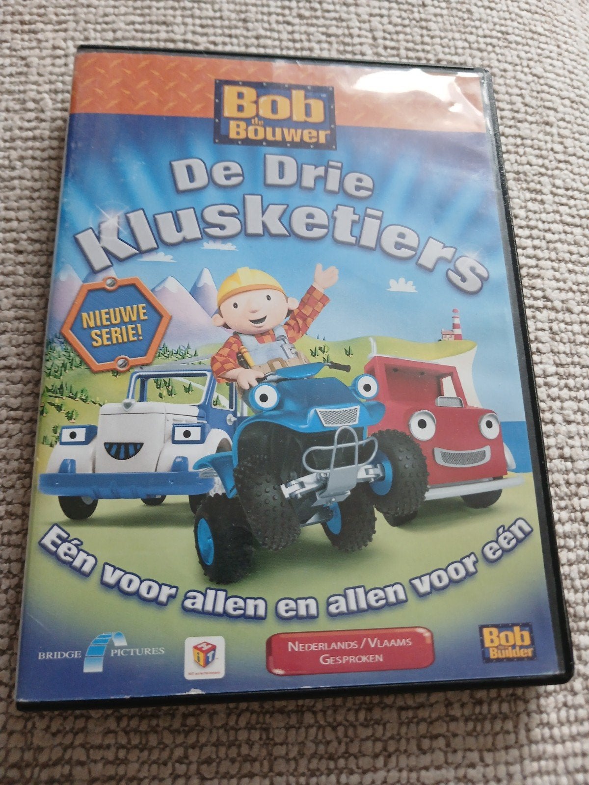 Bob de Bouwer: De Drie Klusketiers DVD + Figuur, Gebruikt, Alle leeftijden, Tv-serie, Familie