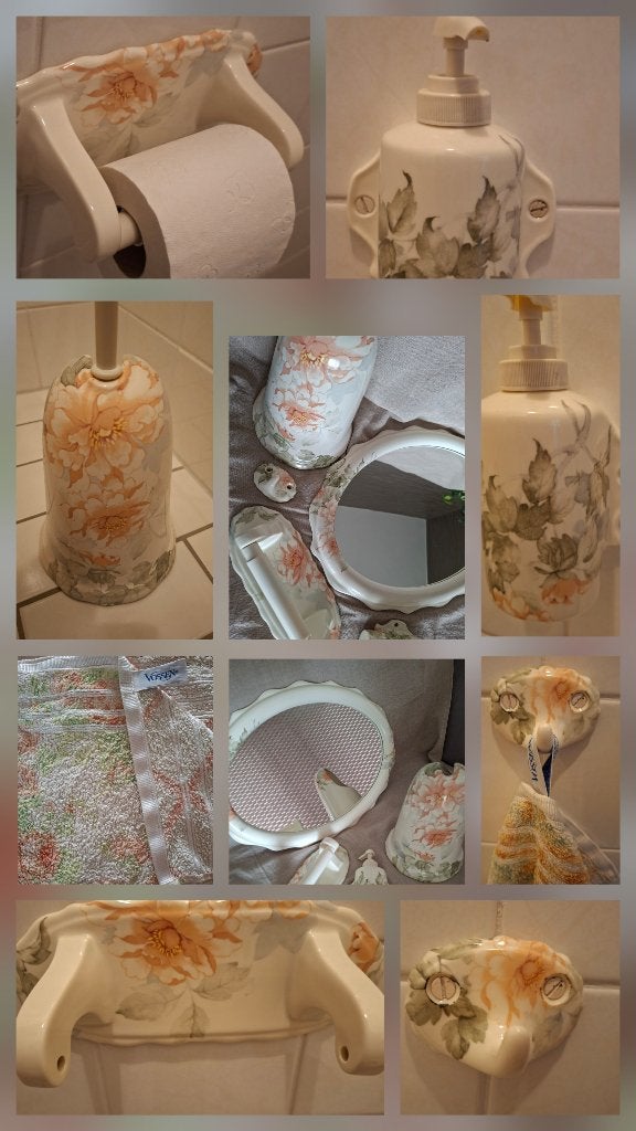 HADIDA vintage badkamer/toilet accessoires, Toilet-accessoire, Gebruikt, Ophalen of Verzenden, Overige merken