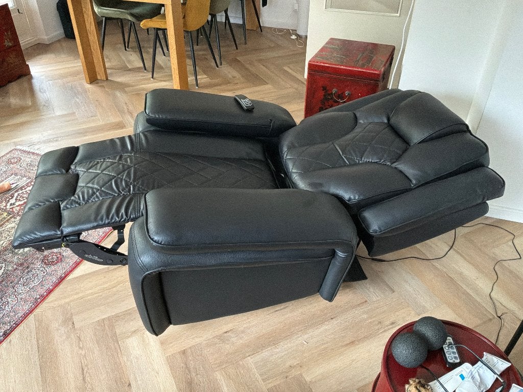 Foto 7 van Luxe elektrische relaxfauteuil –ligstand, lenden- & neksteun