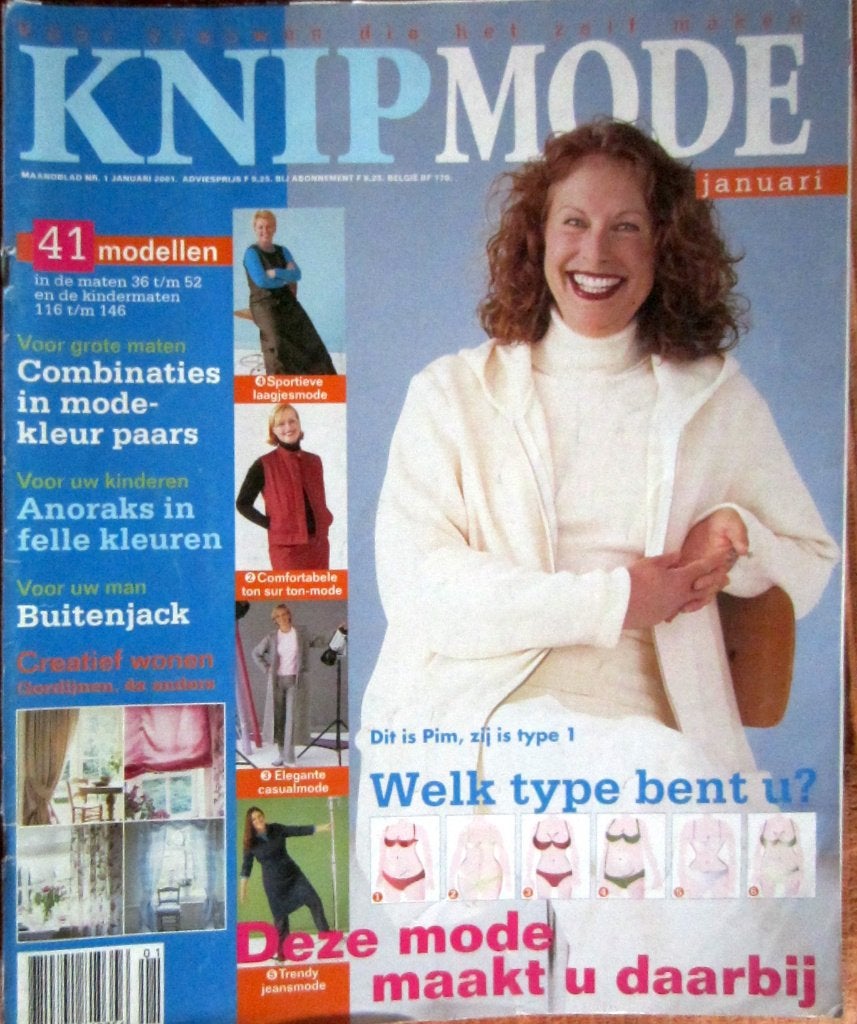 3 x KNIPMODE mooie mode maken 1 en 3 van 2001 en 10/2000, Hobby en Vrije tijd, Kledingpatronen, Overige typen, Verzenden, Vrouw
