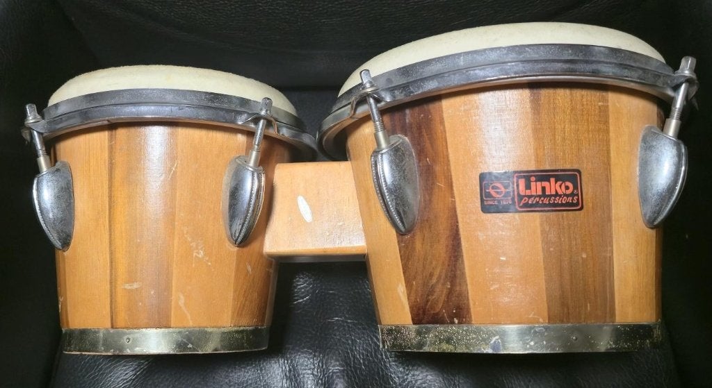 Linko Percussion Bongo's - Houten Bongo Drums, Ophalen, Gebruikt, Trommel