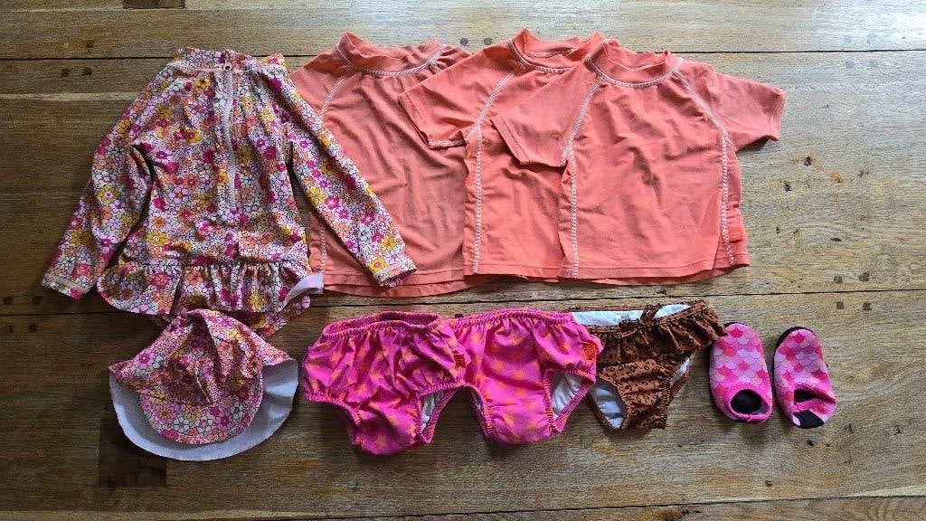ZGAN Hele leuke set zwemkleding (UV) 6-12+ maanden, Kinderen en Baby's, Lassig, Ophalen of Verzenden, Zo goed als nieuw, Zwem-accessoire