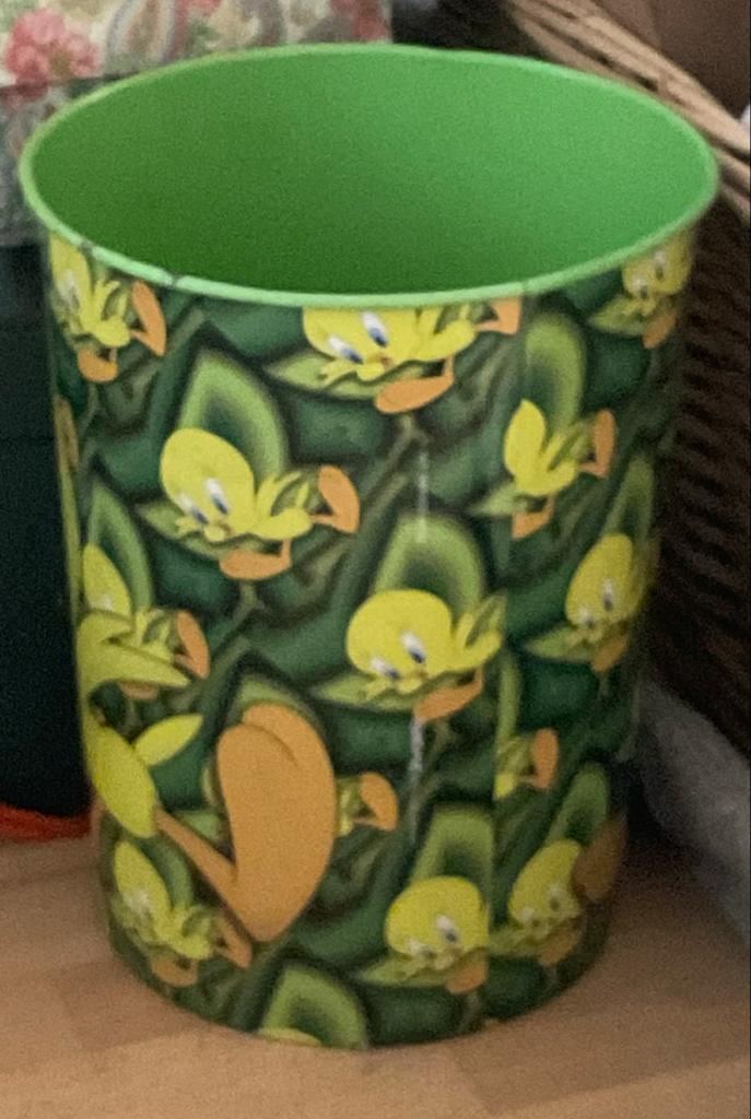 Leuke Tweety Papierbak / Prullenbak, Ophalen of Verzenden, Gebruikt, Meerkleurig, Kunststof
