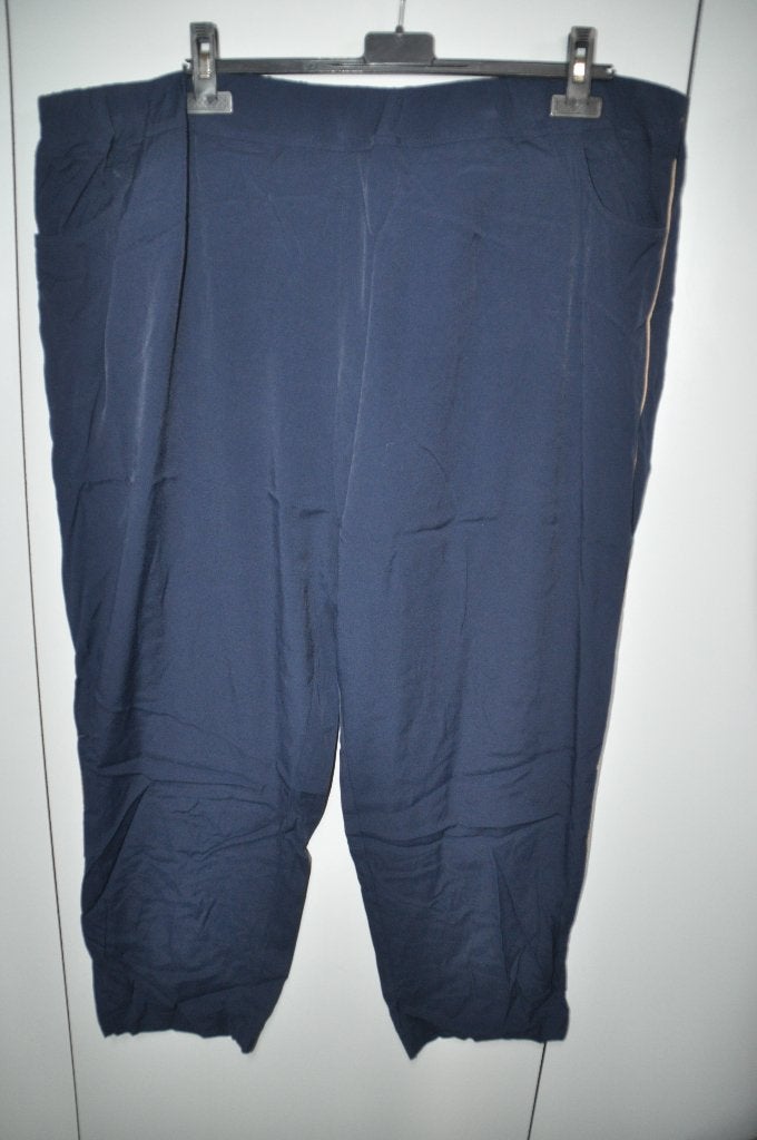PN3 Mona Lisa Broek Blauw maat 54 beige bies, Kleding | Dames, Ophalen of Verzenden, Zo goed als nieuw, Blauw, Broek of Spijkerbroek
