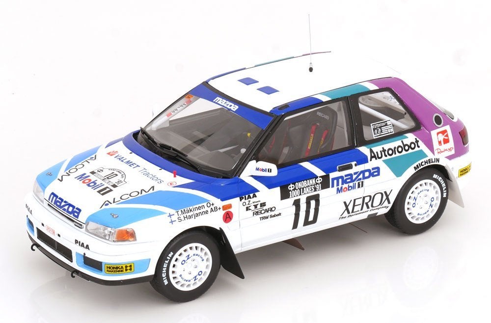 OttoMobile 1:18 Mazda 323 GTX Gr.A No.10,Rally 1000 Lakes, Ophalen of Verzenden, Nieuw, Auto, OttOMobile