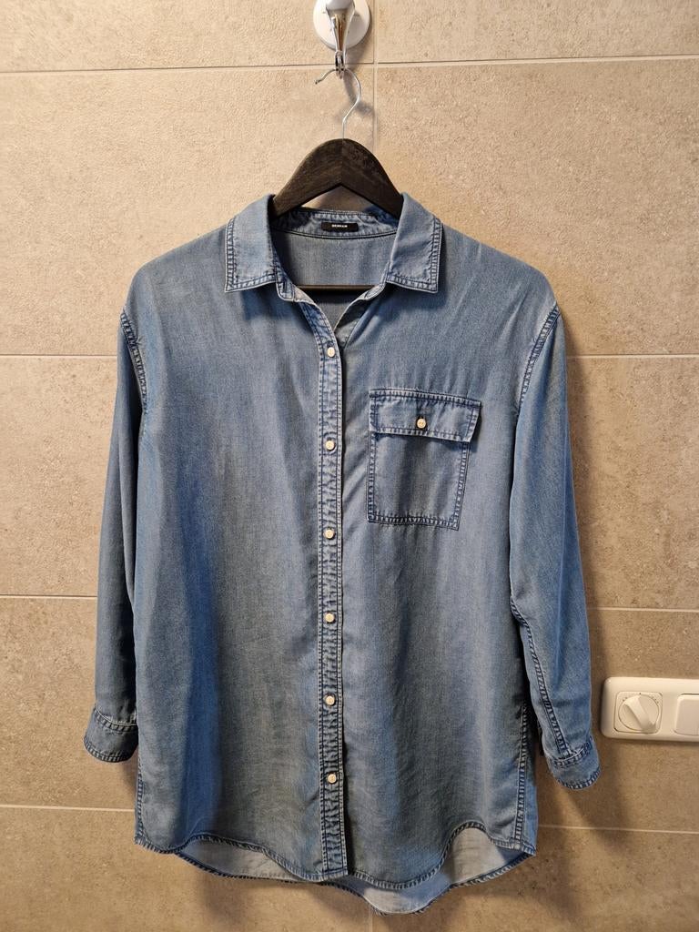 Denham: mooie spijkerblouse, Denham, Blauw, Ophalen of Verzenden, Zo goed als nieuw